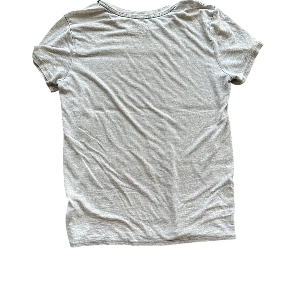Lucky Brand David Bowie Grey Graphic Burnout Tee - Picture 3 of 3
